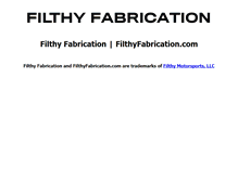 Tablet Screenshot of filthyfabrication.com